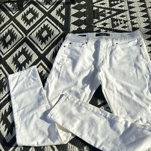Hollister White Denim Skinny Epic Flex Jeans 30/36   E
